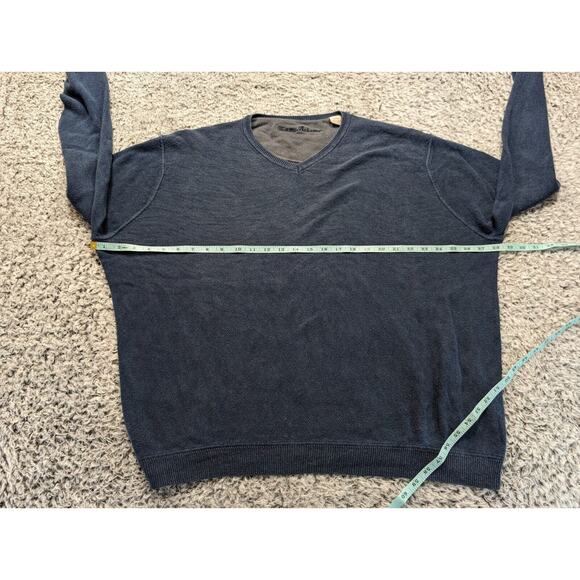 Tommy Bahama Sweater Men Extra Large Blue V Neck Classiccore Preppy Normcore - Picture 3 of 6